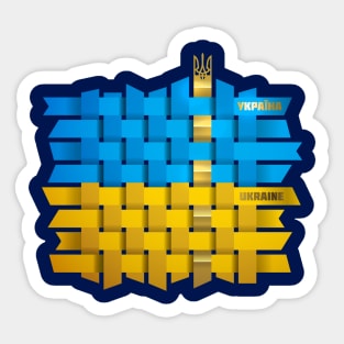 Ukrainian flag Sticker